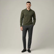 Quick Dry Long Sleeve Golf Polo Shirt - Montford & Co