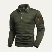 Quick Dry Long Sleeve Golf Polo Shirt - Montford & Co