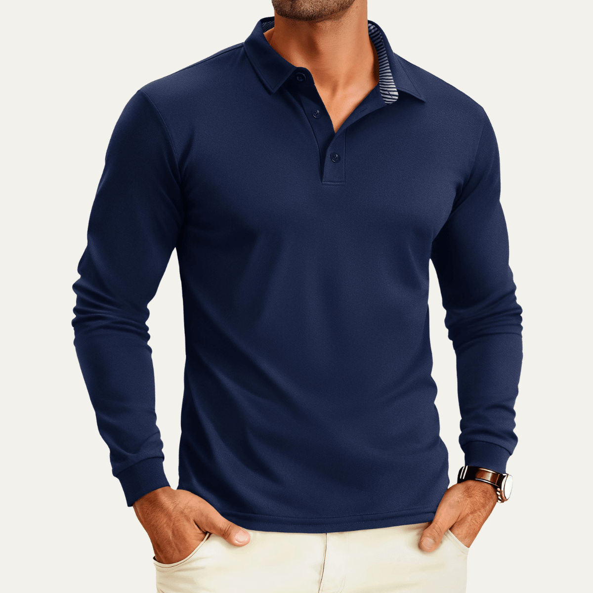 Quick Dry Long Sleeve Polo Shirt - Montford & Co
