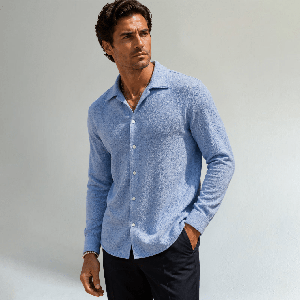 Relaxed Fit Casual Textured Shirt - Montford & Co
