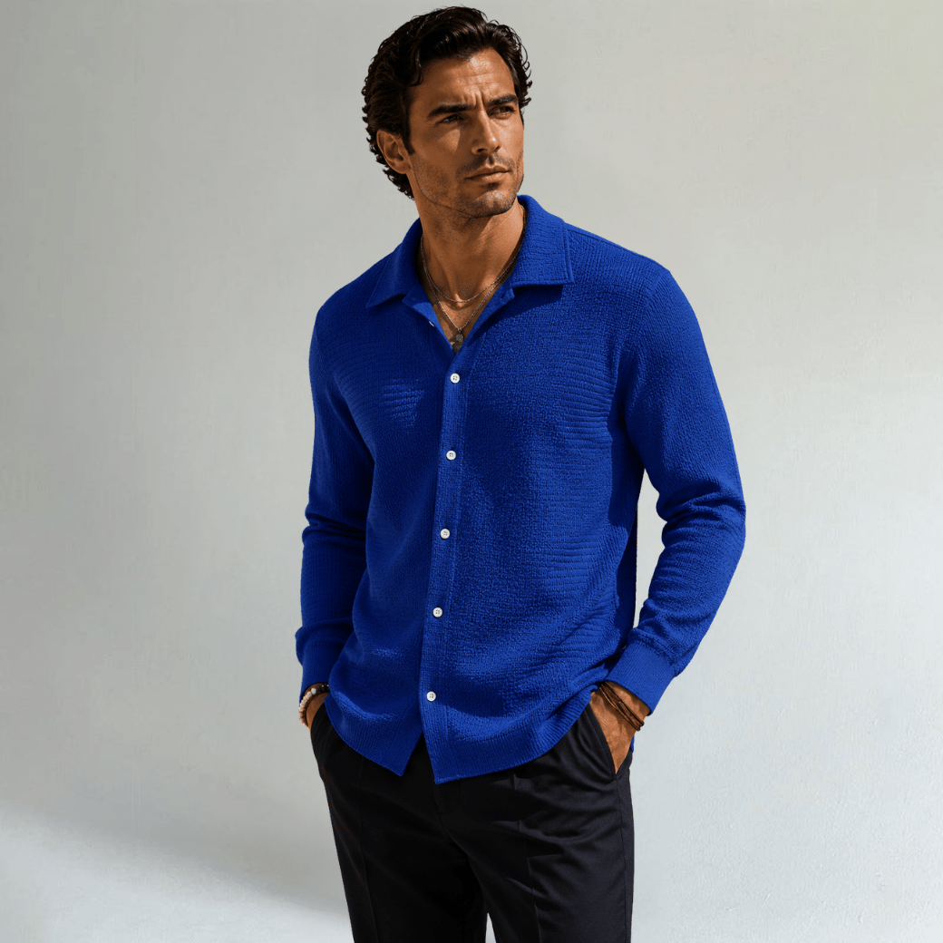 Relaxed Fit Casual Textured Shirt - Montford & Co