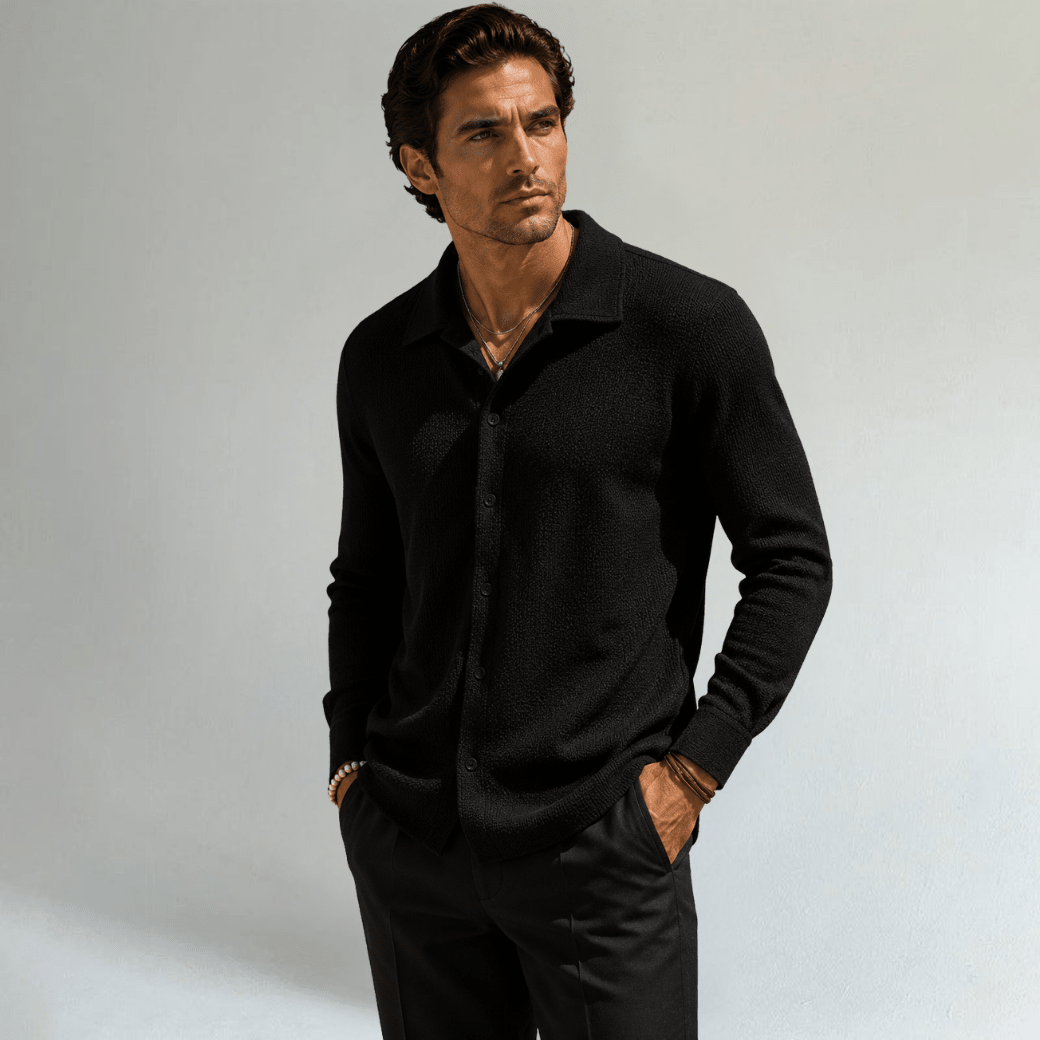 Relaxed Fit Casual Textured Shirt - Montford & Co