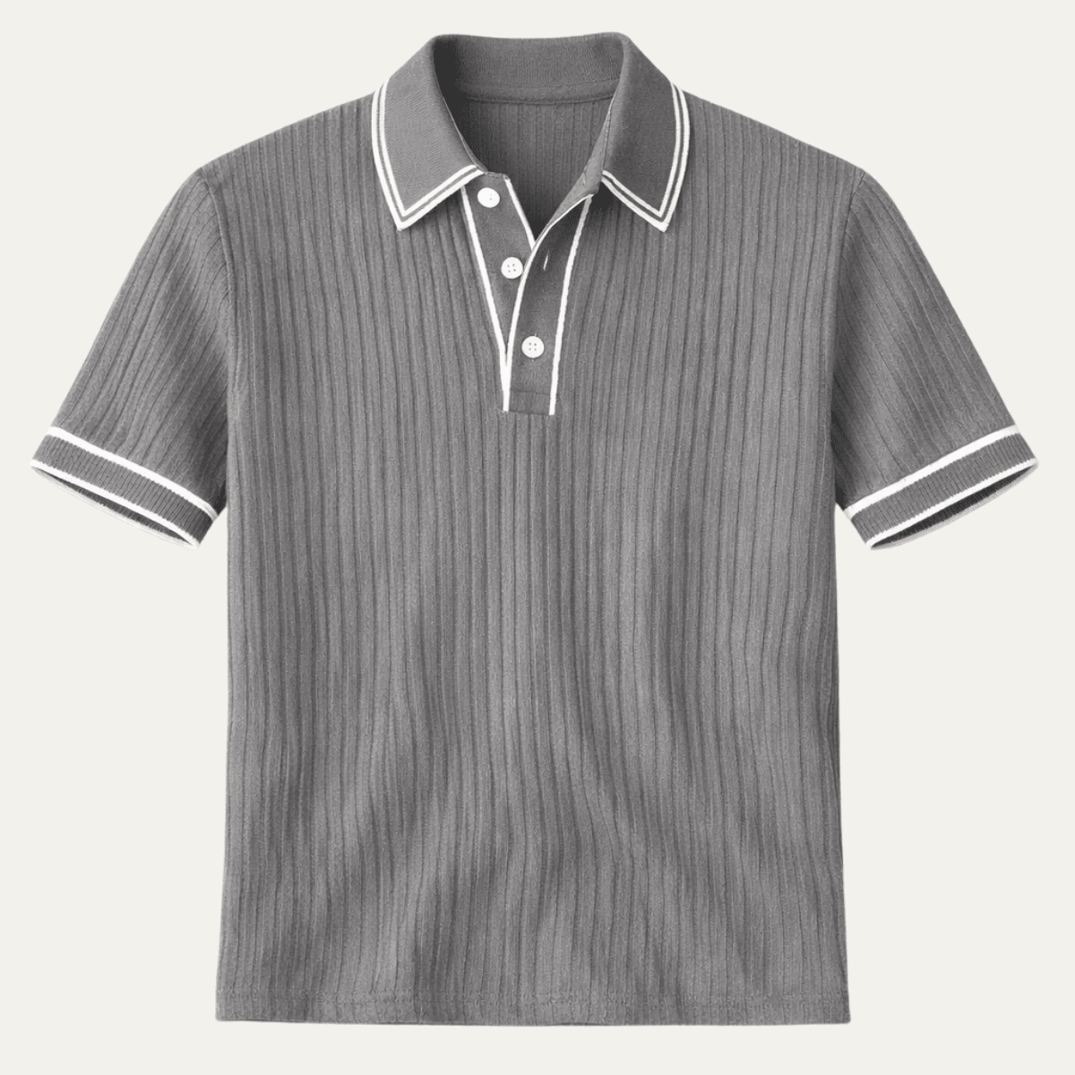 Ribbed Knit Business Polo Shirt - Montford & Co