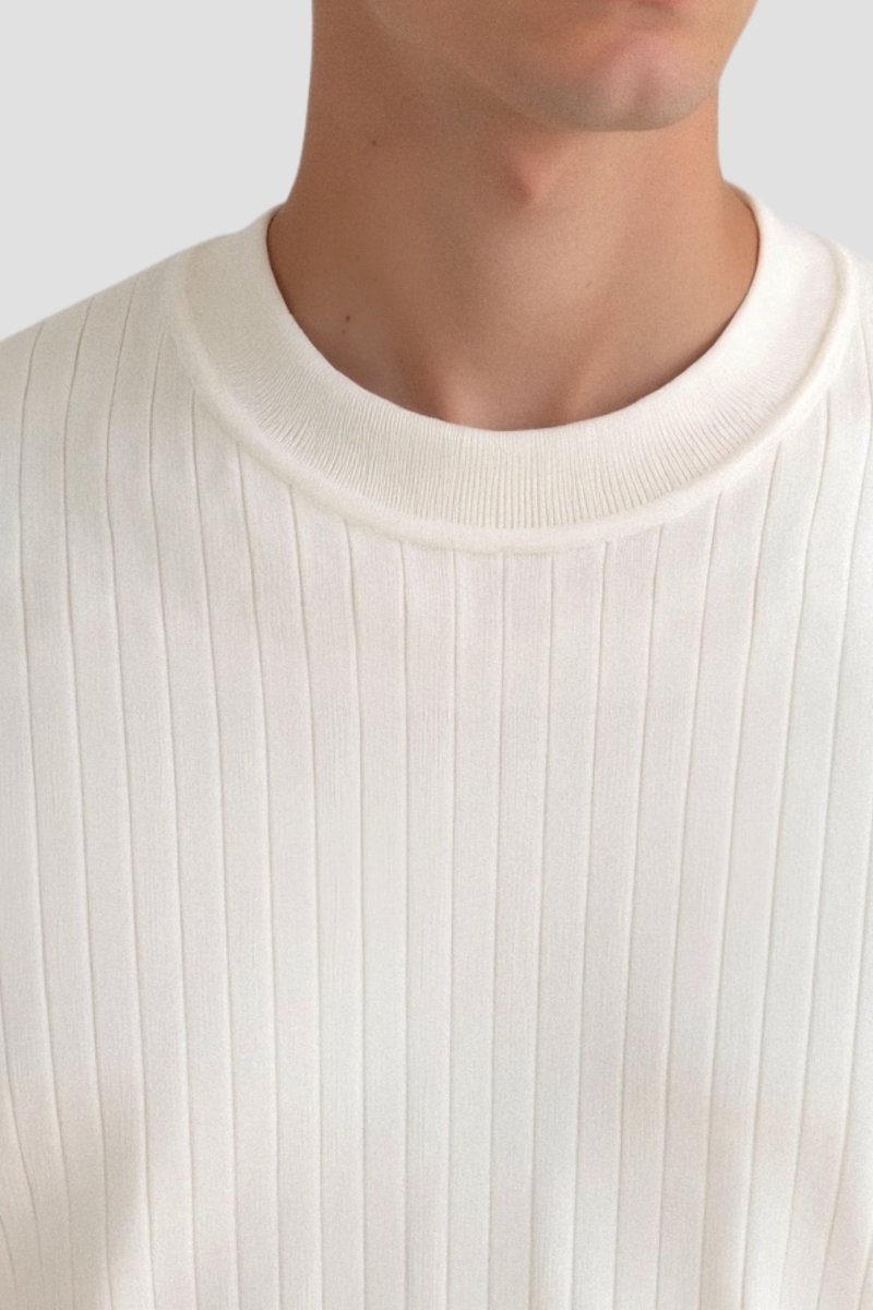 Ribbed Knit Long Sleeve Sweater - Montford & Co