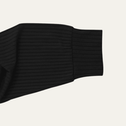 Ribbed Knitted Long Sleeve Polo Shirt - Montford & Co