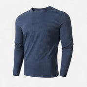 Ribbed Long Sleeve T-Shirt - Montford & Co