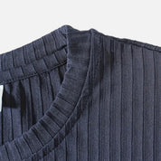 Ribbed Long Sleeve T-Shirt - Montford & Co