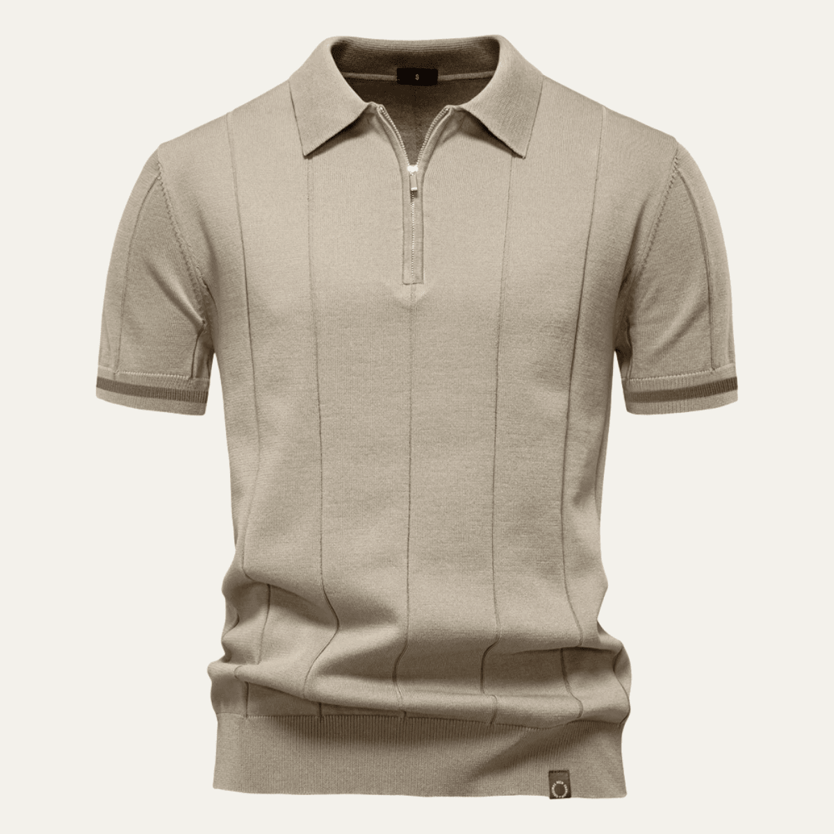 San Marino Zip Up Slim Fit Polo Shirt - Montford & Co