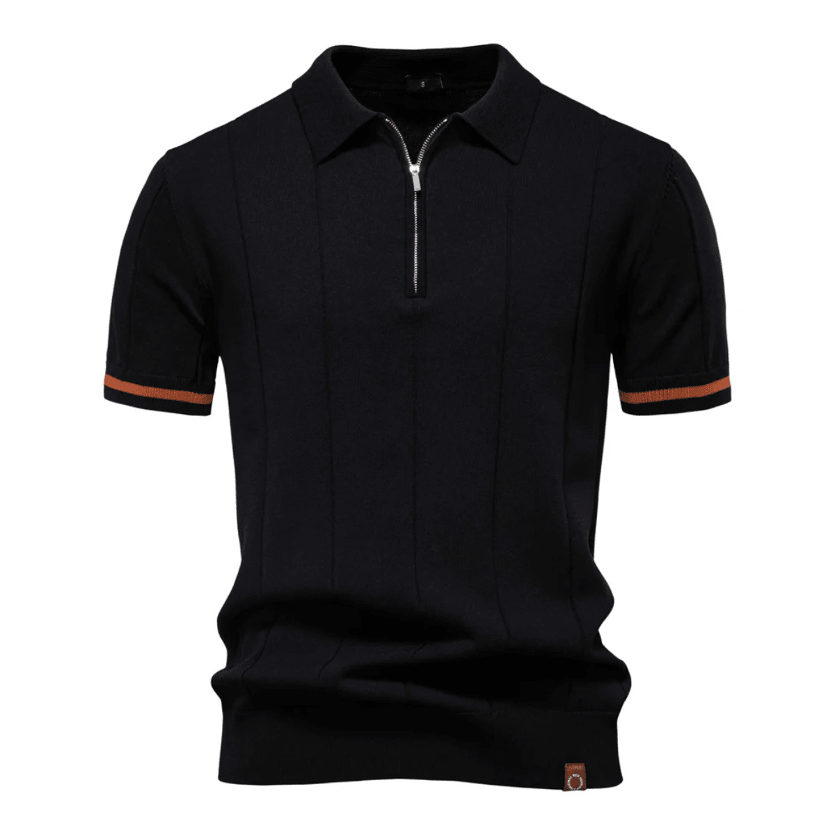 San Marino Zip Up Slim Fit Polo Shirt - Montford & Co