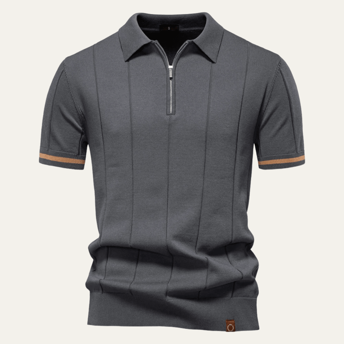 San Marino Zip Up Slim Fit Polo Shirt - Montford & Co