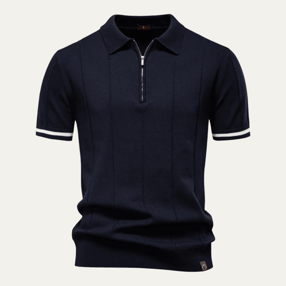 San Marino Zip Up Slim Fit Polo Shirt - Montford & Co
