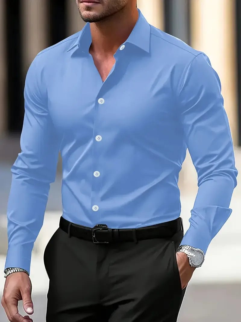 Satin Cotton Formal Shirt - Montford & Co