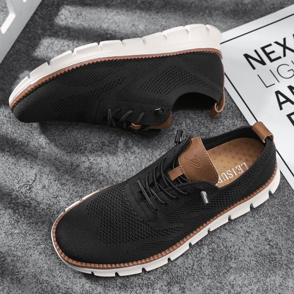 Schoenen – Mens – All Season – Ultracomfortabele Ademend Herenschoenen – Montford Co - Montford & Co