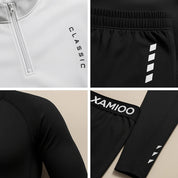 Set – Mens – All Season – Heren Sportset 4 - Delig met Compressie – Montford Co - Montford & Co