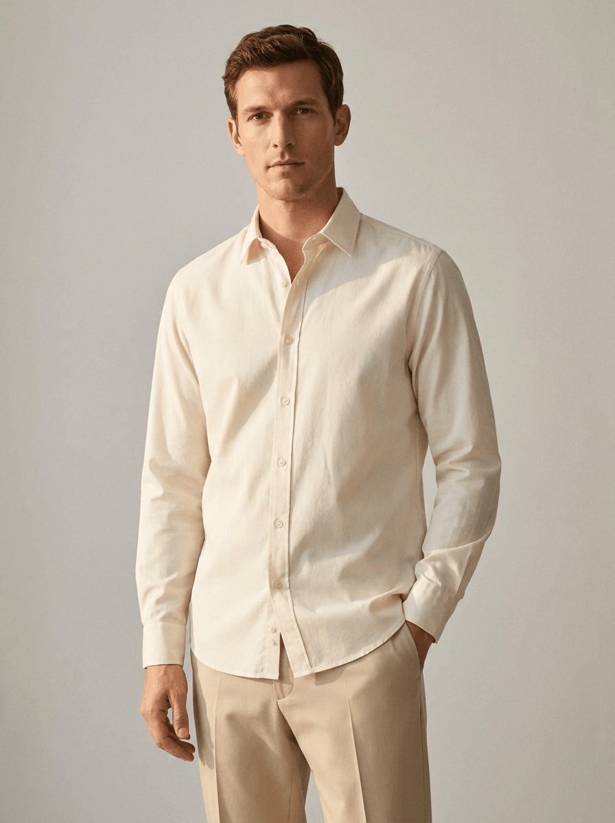 Set – Mens – All Season – Men's Cotton Shirt and Pants Suit – Montford Co - Montford & Co