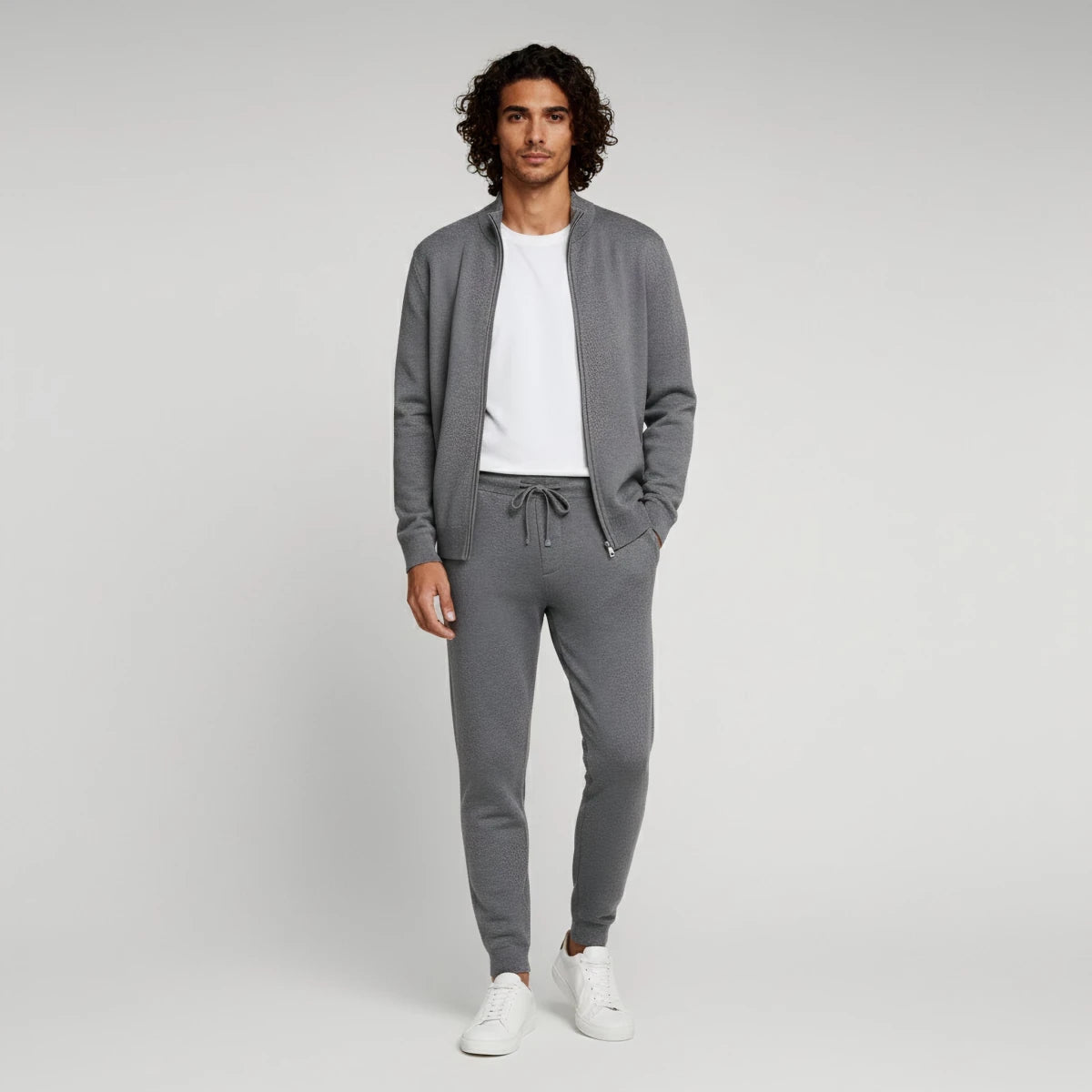Set – Mens – Autumn & Winter – Soft Comfort Merino Wool Two Piece Lounge Set – Montford Co - Montford & Co