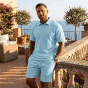 Set – Mens – Spring &amp; Summer – Men's Casual Sportswear Polo Shirt and Shorts – Montford Co - Montford & Co