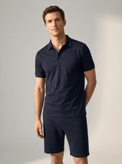 Set – Mens – Spring &amp; Summer – Men's Polo Casual Solid Color Sports Suit – Montford Co - Montford & Co
