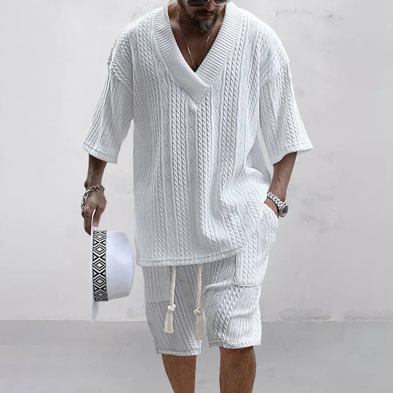 Set – Mens – Spring & Summer – Casual Shorts And T-Shirt Set – Montford Co - Montford & Co