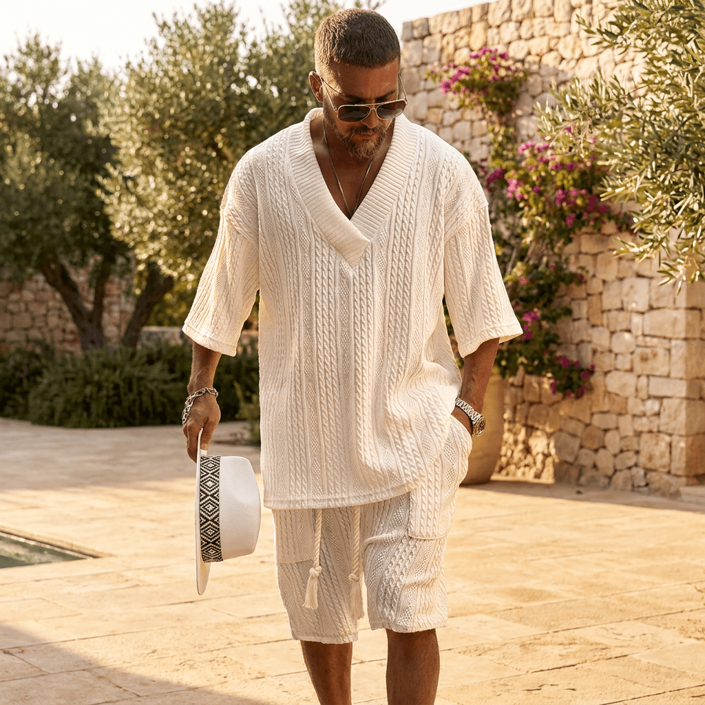 Set – Mens – Spring & Summer – Casual Shorts And T-Shirt Set – Montford Co - Montford & Co