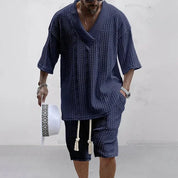 Set – Mens – Spring & Summer – Casual Shorts And T-Shirt Set – Montford Co - Montford & Co
