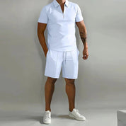 Set – Mens – Spring & Summer – Heren Polo Shirt en Short – Montford Co - Montford & Co