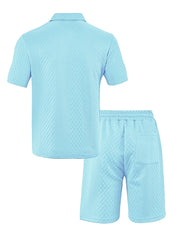 Set – Mens – Spring & Summer – Men's Casual Sportswear Polo Shirt and Shorts – Montford Co - Montford & Co