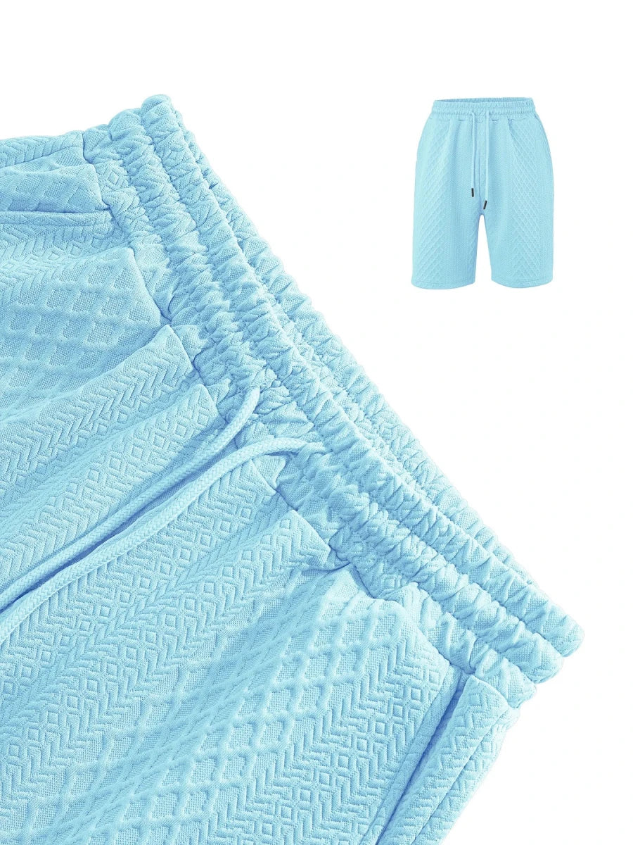 Set – Mens – Spring & Summer – Men's Casual Sportswear Polo Shirt and Shorts – Montford Co - Montford & Co