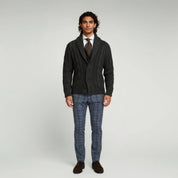 Shawl Collar Cable Knit Sweater - Montford & Co