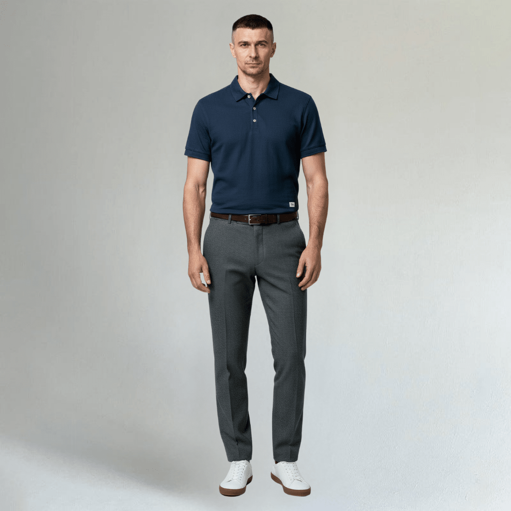 Short Sleeve Casual Polo Shirt - Montford & Co