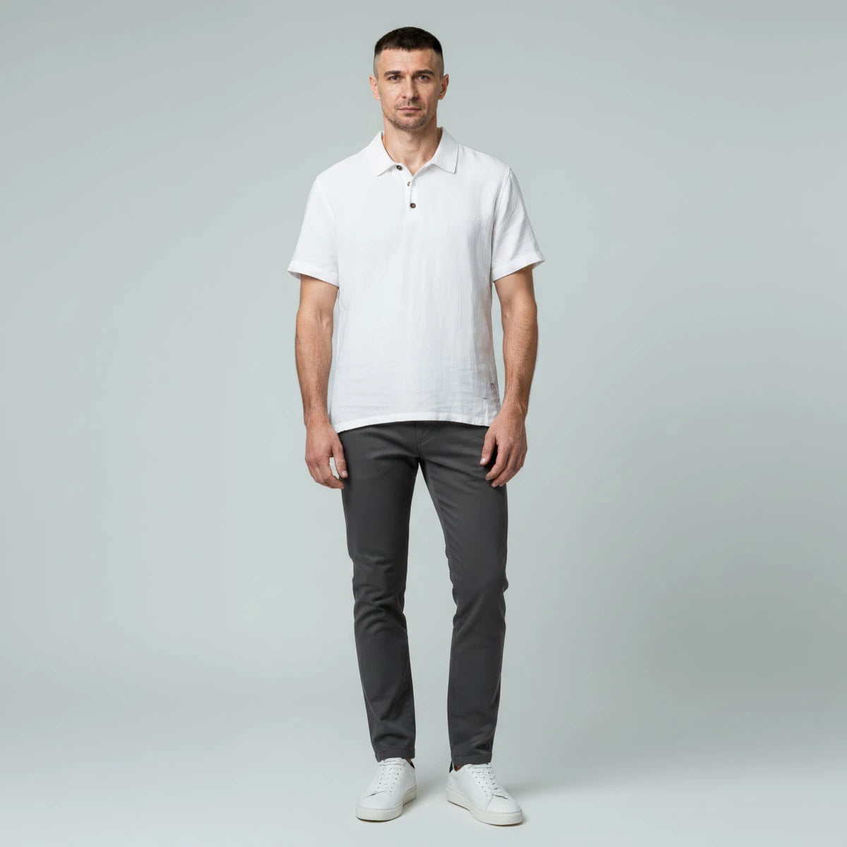 Short Sleeve Casual Polo Shirt - Montford & Co