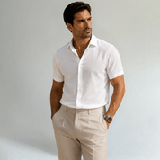Short Sleeve Linen Shirt - Montford & Co