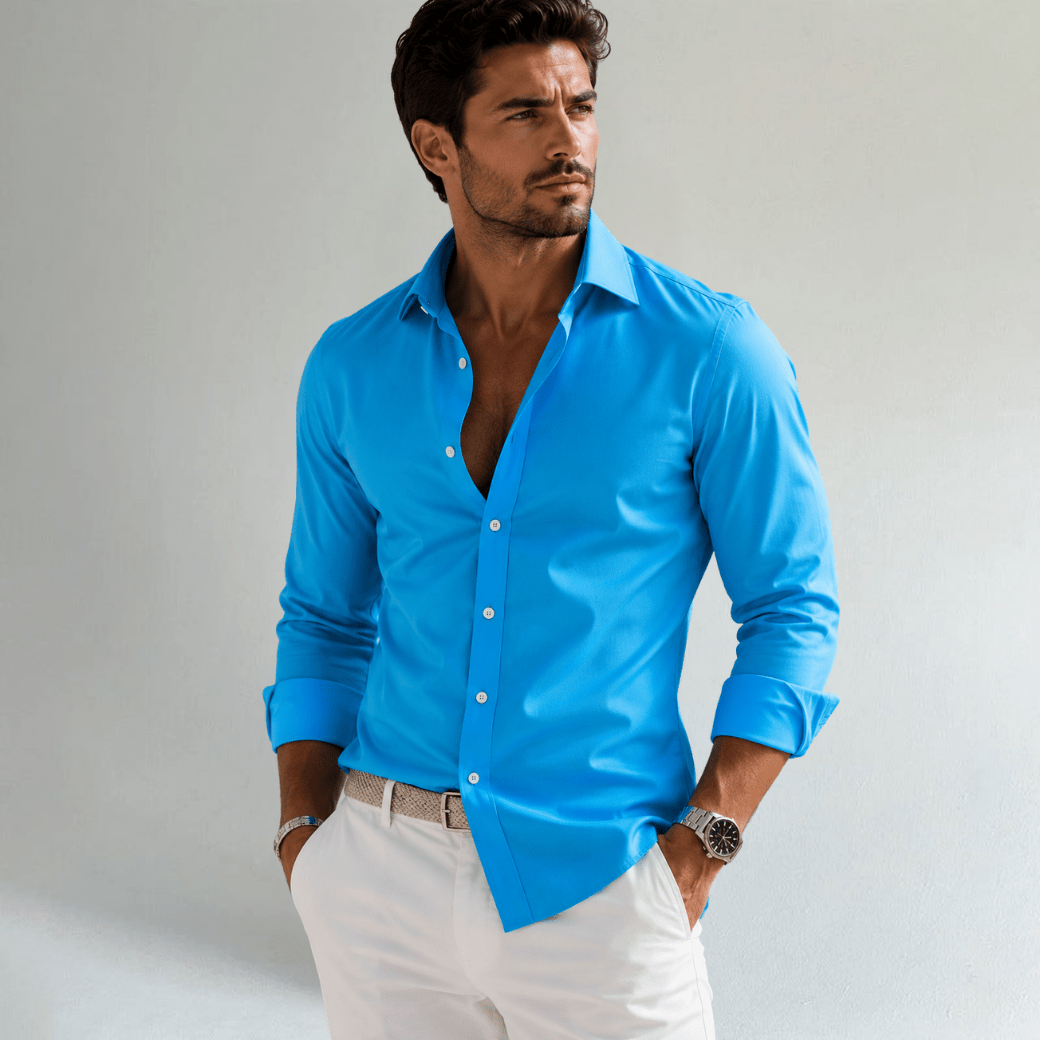 Slim Fit Business Stretch Dress Shirt - Montford & Co