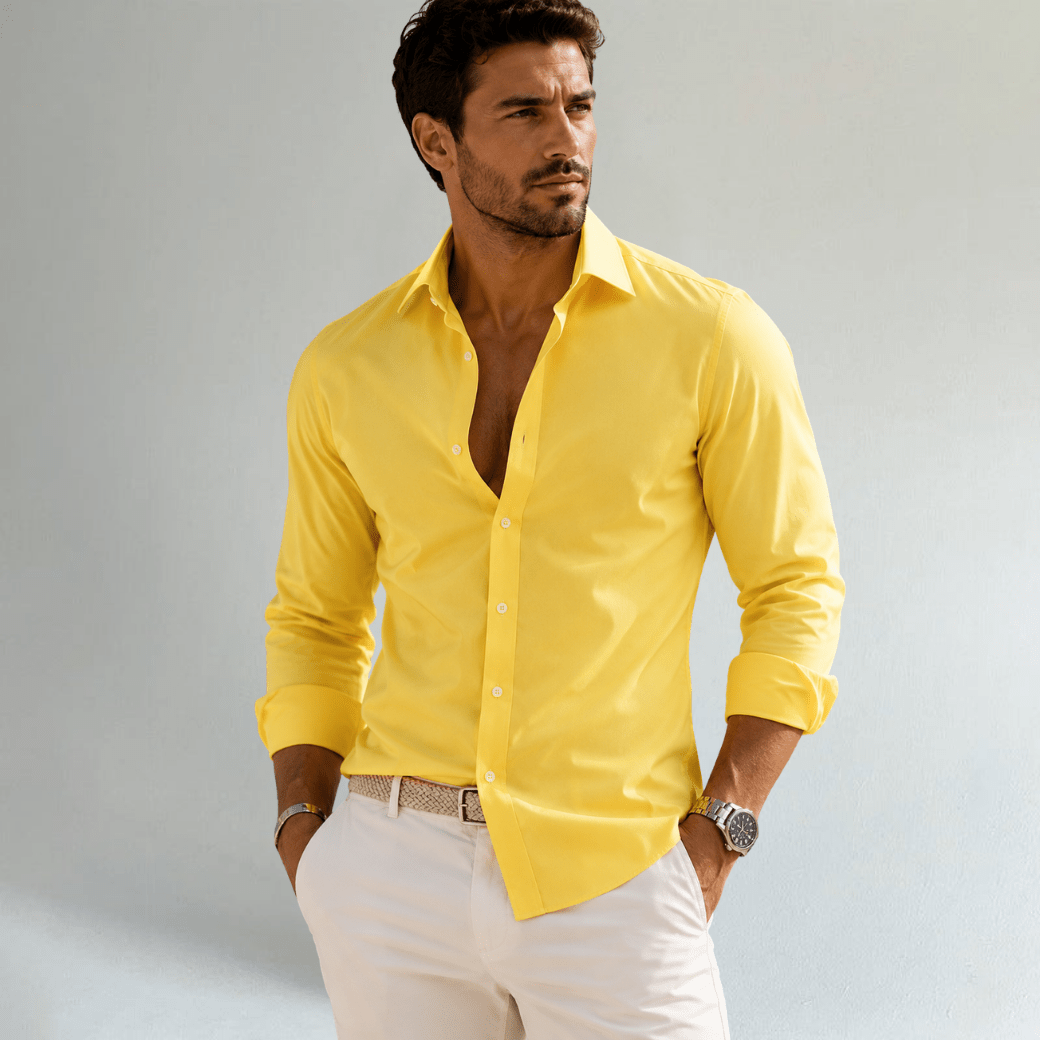 Slim Fit Business Stretch Dress Shirt - Montford & Co