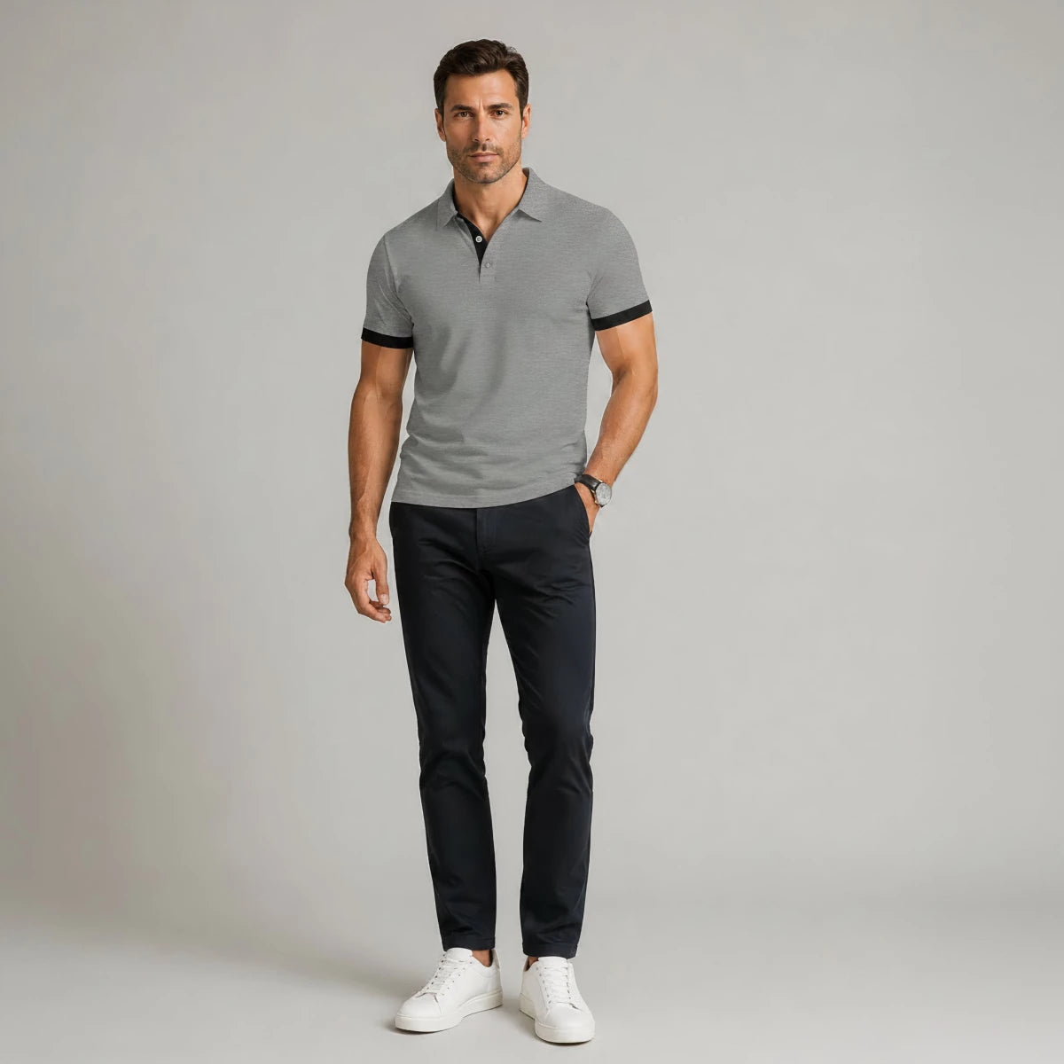 Slim Fit Casual Polo Shirt - Montford & Co