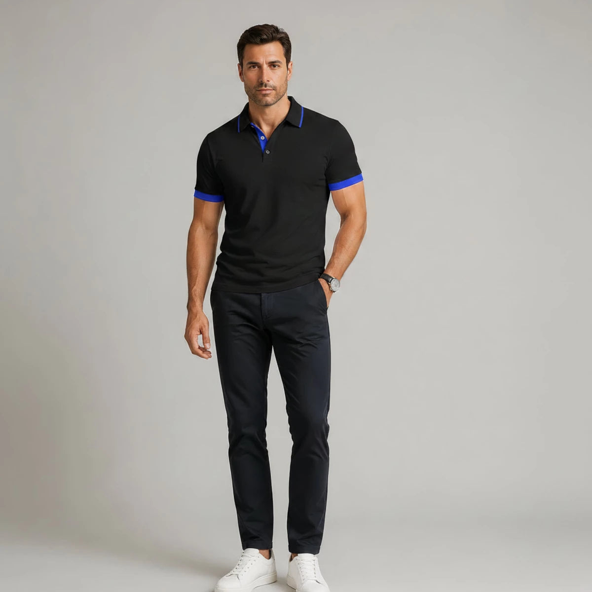 Slim Fit Casual Polo Shirt - Montford & Co