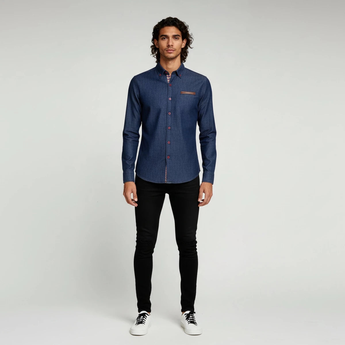 Slim Fit Denim Shirt - Montford & Co