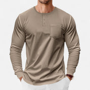 Slim Fit Henley Shirt - Montford & Co