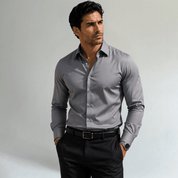 Slim Fit Stretch Button Down Casual Shirt - Montford & Co