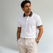 Striped Cotton Polo Shirt - Montford & Co
