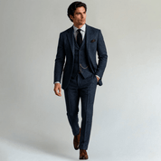 Suit Set Three - Piece Tweed Tuxedo - Montford & Co