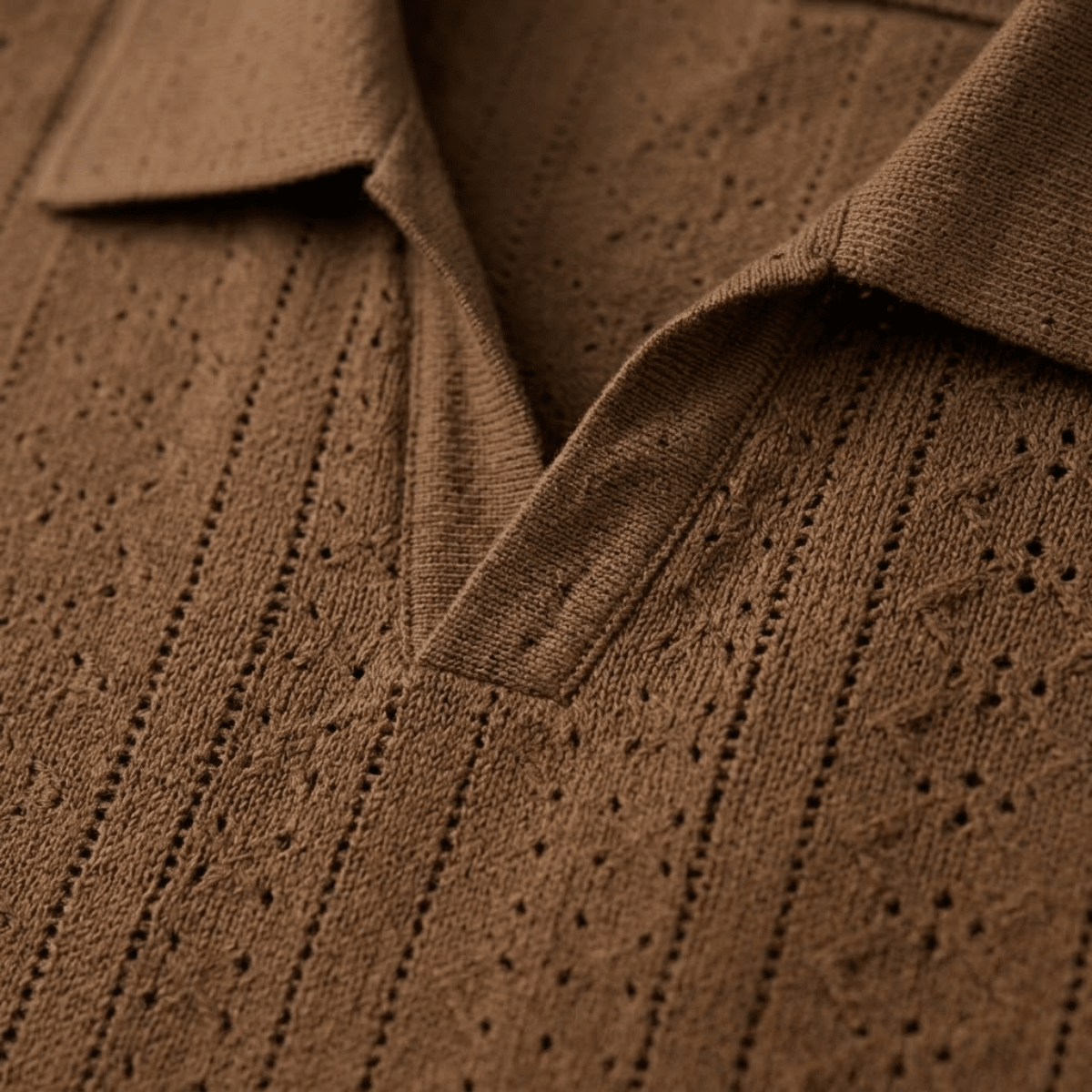 Textured Knit Polo Shirt - Montford & Co