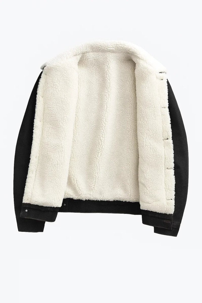 Thickened Denim Fleece Jacket - Montford & Co