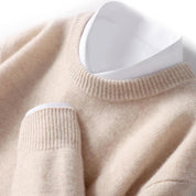 Top – Mens – All Season – Herentrui van 100% Merinowol met Ronde Hals – Montford Co - Montford & Co