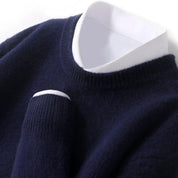 Top – Mens – All Season – Herentrui van 100% Merinowol met Ronde Hals – Montford Co - Montford & Co