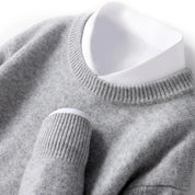 Top – Mens – All Season – Herentrui van 100% Merinowol met Ronde Hals – Montford Co - Montford & Co