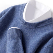 Top – Mens – All Season – Herentrui van 100% Merinowol met Ronde Hals – Montford Co - Montford & Co
