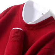 Top – Mens – All Season – Herentrui van 100% Merinowol met Ronde Hals – Montford Co - Montford & Co