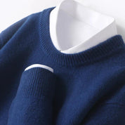 Top – Mens – All Season – Herentrui van 100% Merinowol met Ronde Hals – Montford Co - Montford & Co