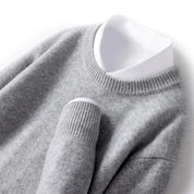 Top – Mens – All Season – Herentrui van 100% Merinowol met Ronde Hals – Montford Co - Montford & Co